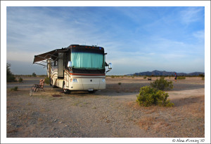 Boondocking on Quartzite BLM land, AZ