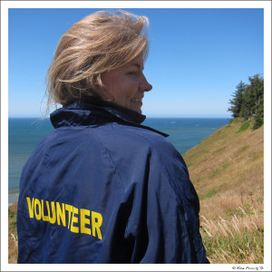 Sporting my Cape Blanco jacket!