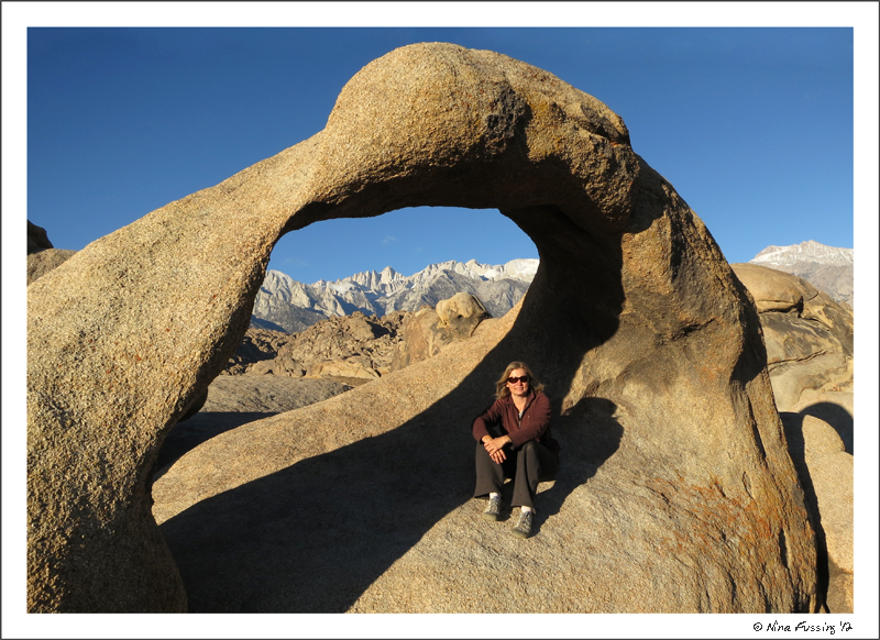 Yours truly in the famous Mobius Arch