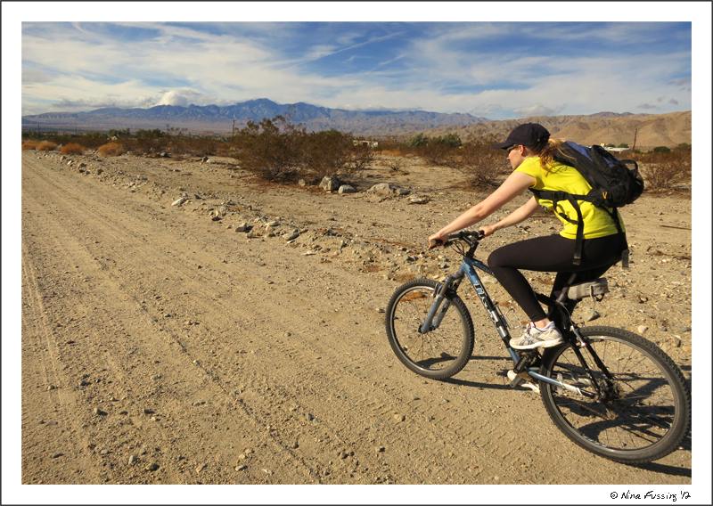 Biking around Desert Hot Springs