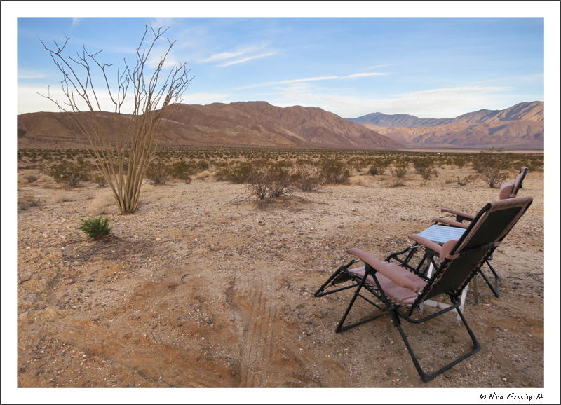 Our brand new, totally free digs in Anza Borrego