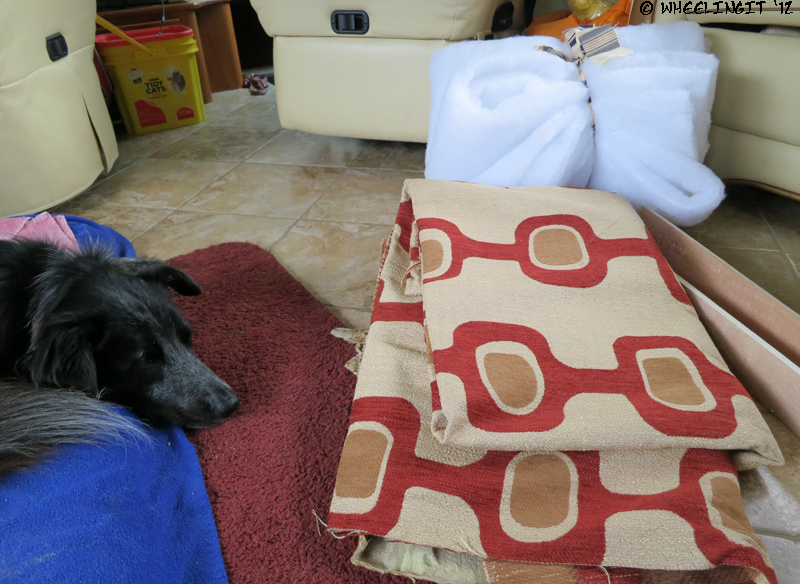Fabric and backing material (dog is optional)