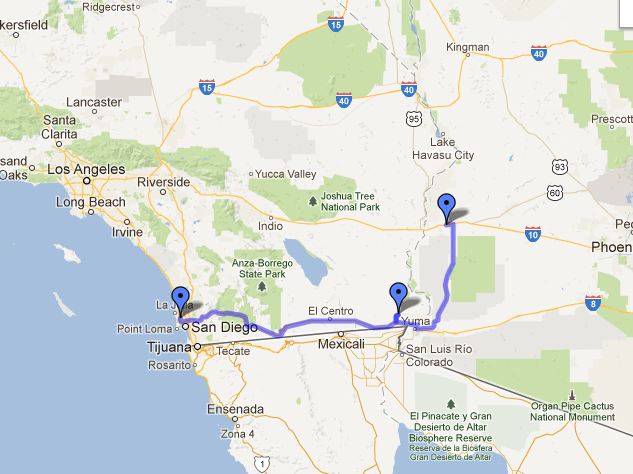 2013 travel map