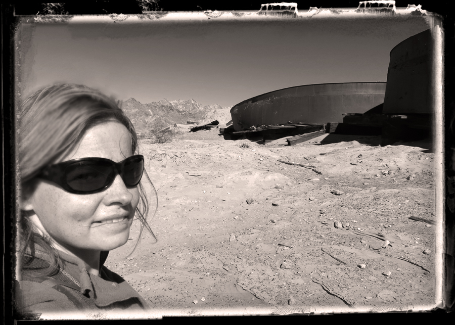 Yours truly by the cyanide vats that used to process gold ore