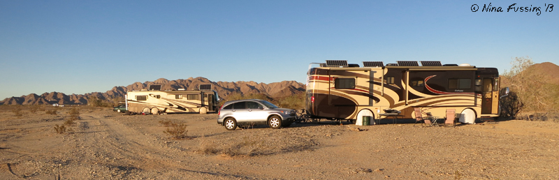Boondocking w/ buddies. That's us, Alex&Ellen (behind) and Watson's Wonder in the far background