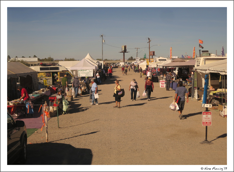 Vendors aisles outside the big tent