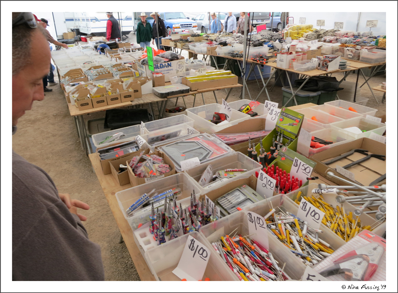 The key to rummage sales is time...and patience...