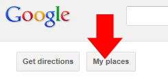 Once you're signed in click on "My Places"