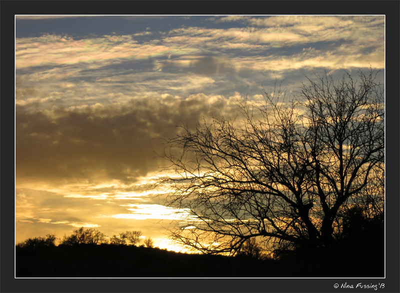 Sunset by the campground