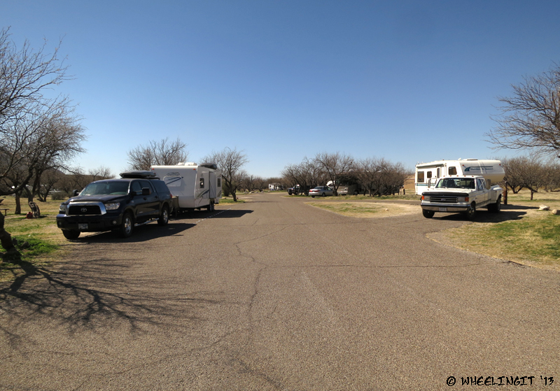 Another view down A-loop. Site A5 on left with A28 on right.