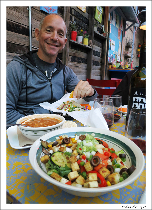 Whoever knew Paul would look so happy eating a vegan meal?