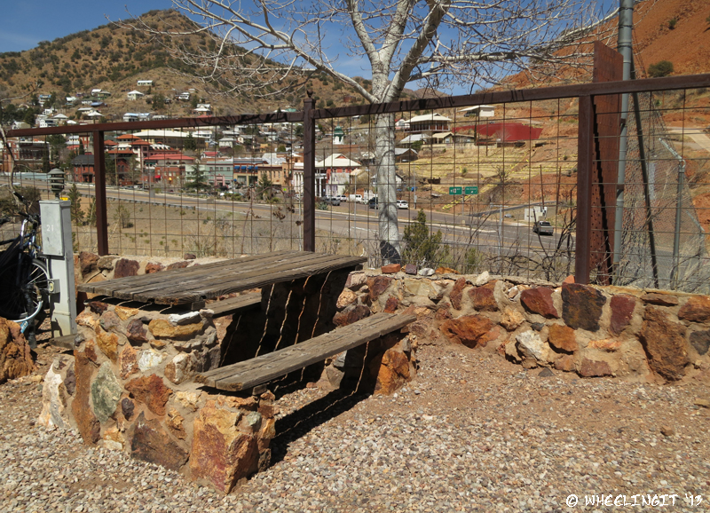 View of one of picnic tables at the sites (this is site #20). Only 2-3 sites have these.