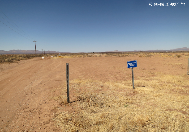 View of secondary overnight camping area from "sportsmans entrance" further up Coffman Road.