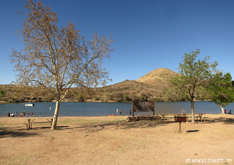 View of swim beach