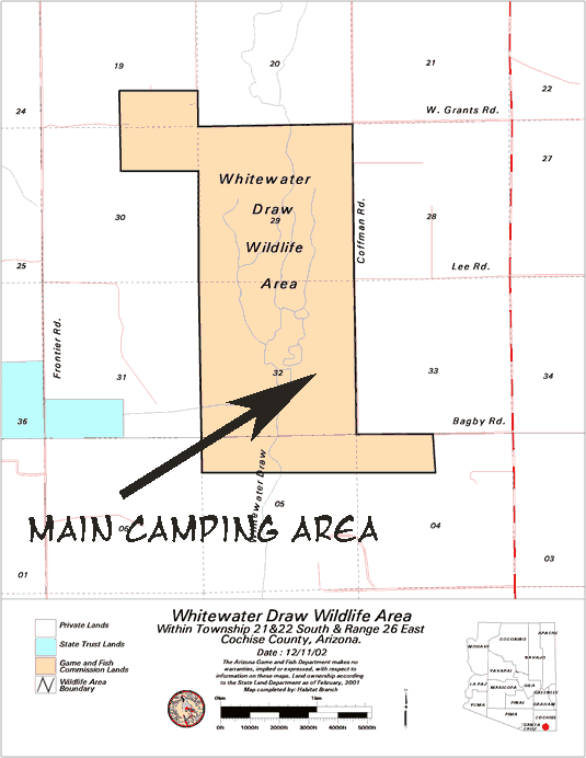 General map of Whitewater Draw