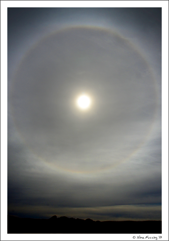 A rare "fire rainbow" on a cloudy day