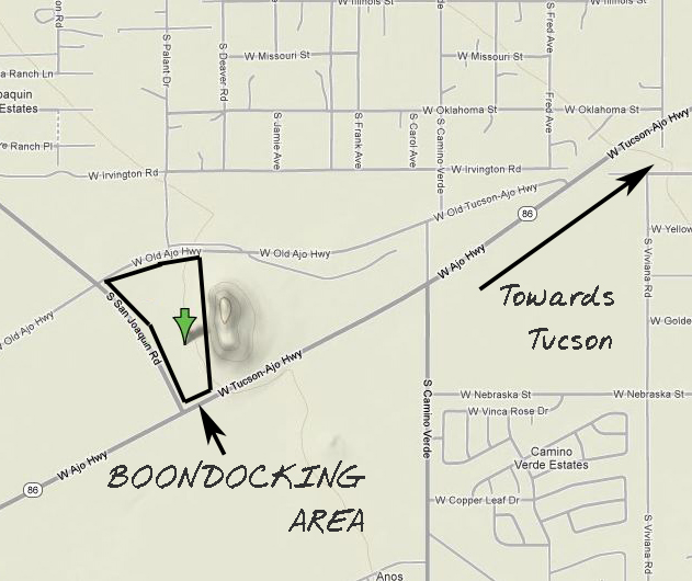 Detailed map of BLM area