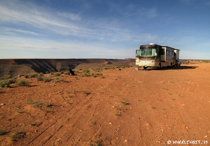 Side view of our site. We stayed fairly close to the entrance