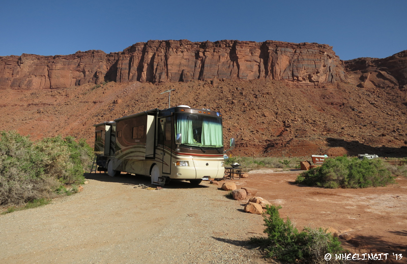 Front view of our site #9, easily the largest in the entire campground.