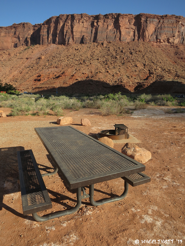 View of our "sitting area". Site #9