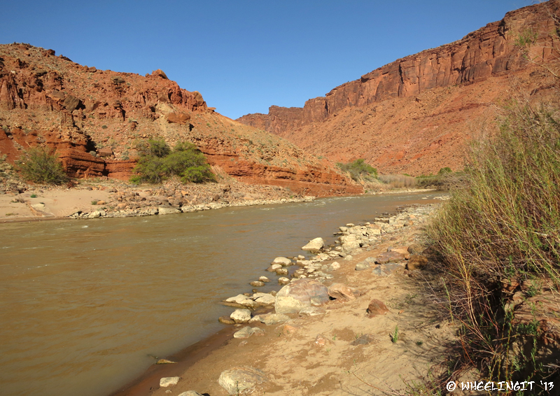View of Colorado river from the beach area