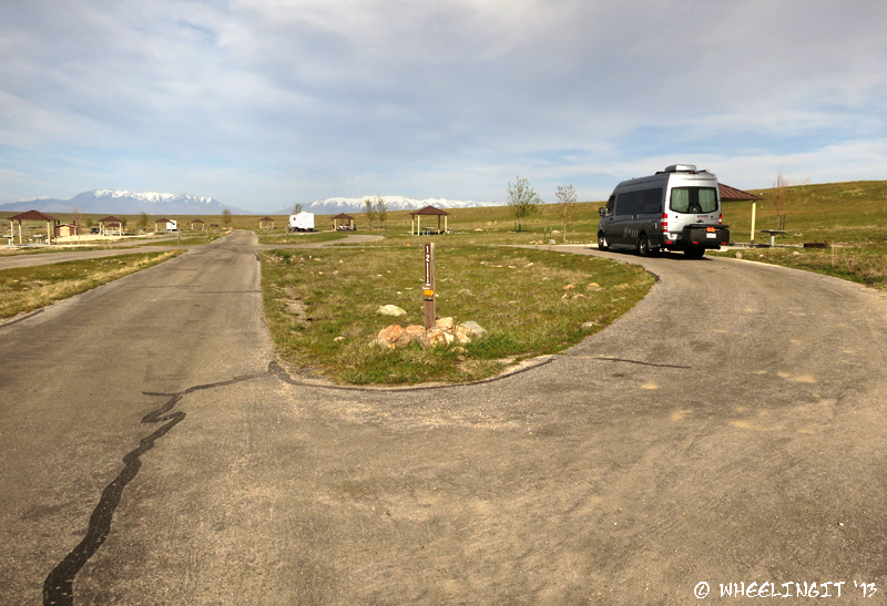 Another view of upper tier. RV in site #12 on right.