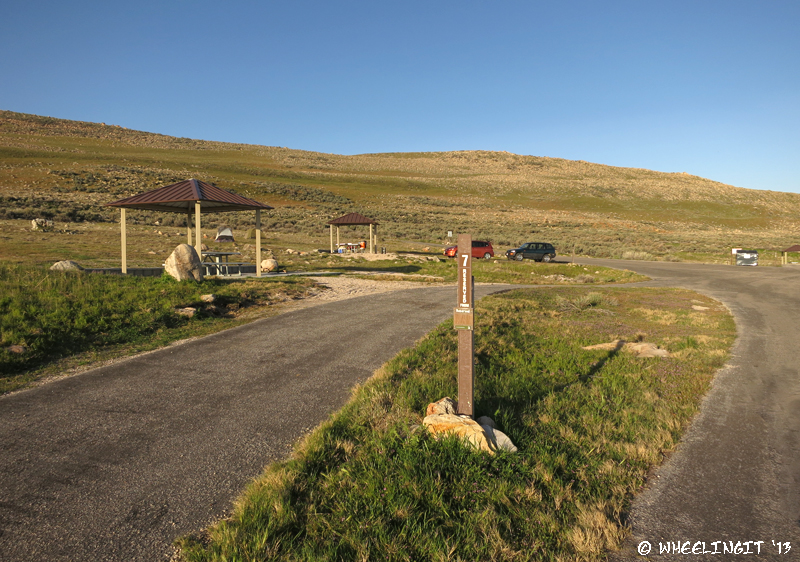 View towards end of lower-tier sites. #7 on left with #9 (the only site we didn't really like) behind it.