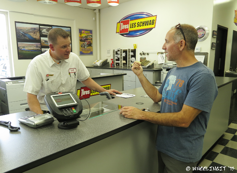 Paul chats w/ Jeff after the work is done