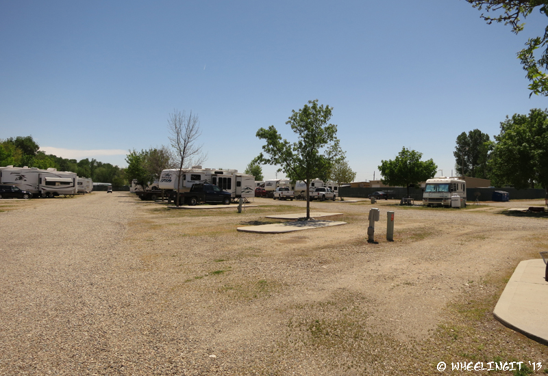 View of sites near back of park