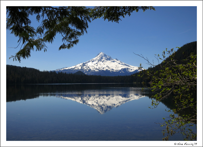 A perfect reflection on a perfect day at Lost Lake