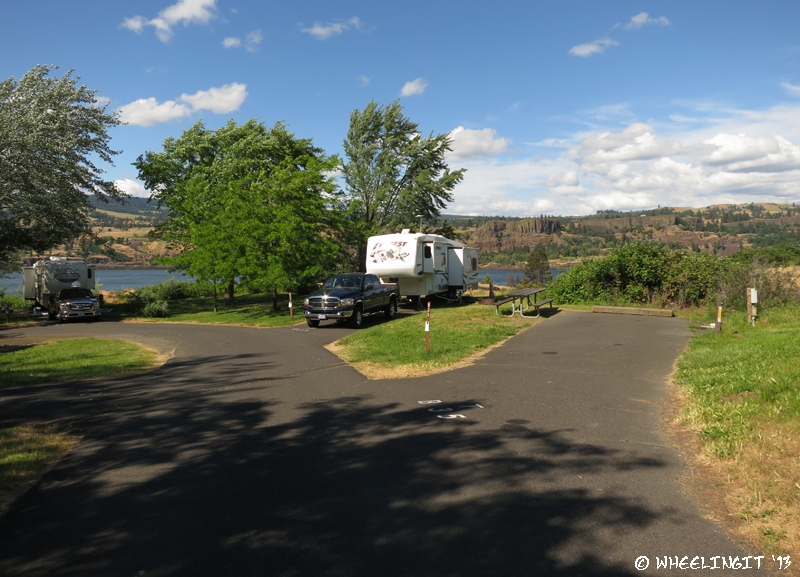 View towards water-front sites. B35 with B33, B31 behind it.