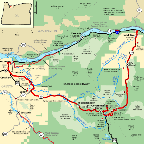 The Mt.Hood Scenic Drive