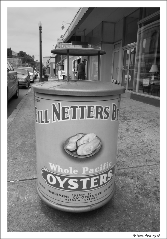 Even the bins have maritime history on them here