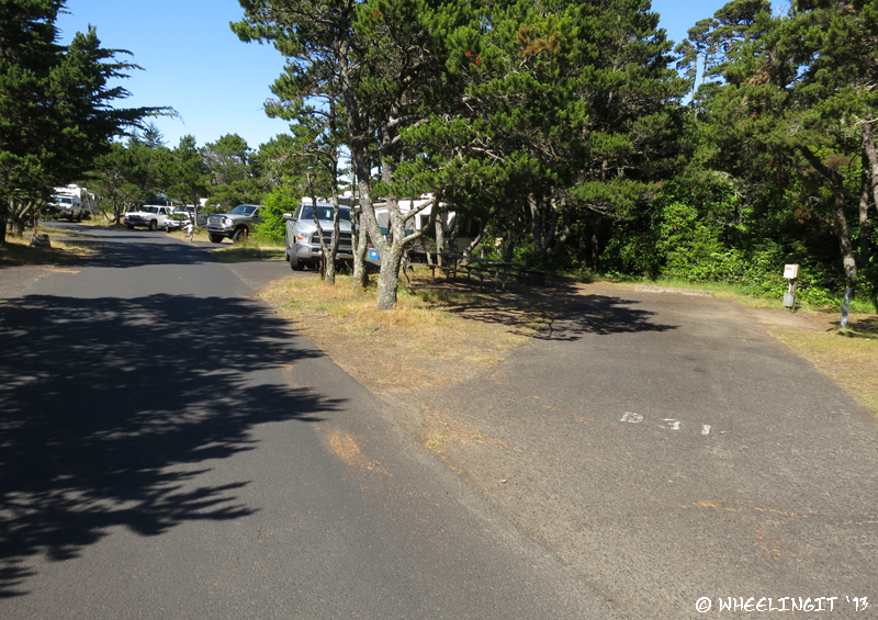 View down B-loop. Site B31 on right with B29 behind it.