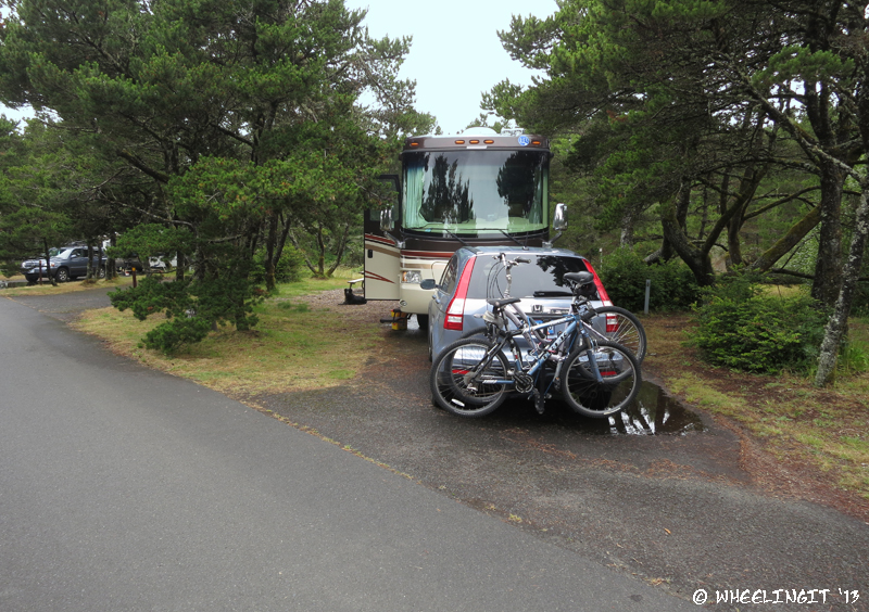 Front view of our site D17. We were in one of beach-facing sites.