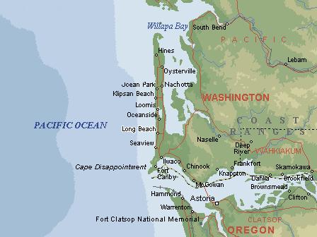 Map of the Long Beach Peninsula