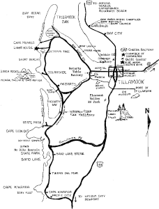 The Three Capes Drive Map