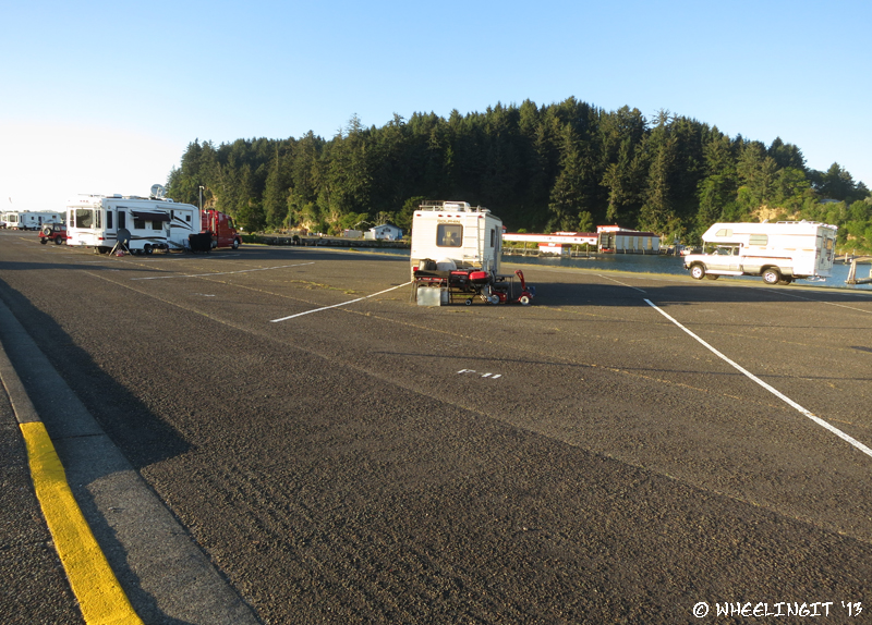 View of RV's in "interior" F Section. Sites are $11/night here.