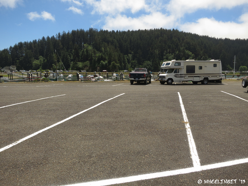 View across the parking lot (behind our RV) in D section