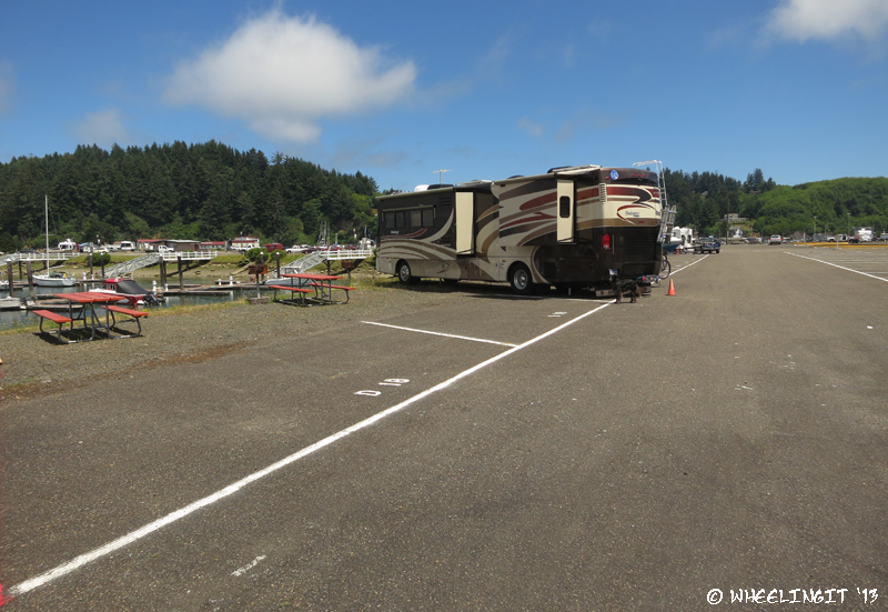 Left-side view of our site in D Section. We paid $14/night.
