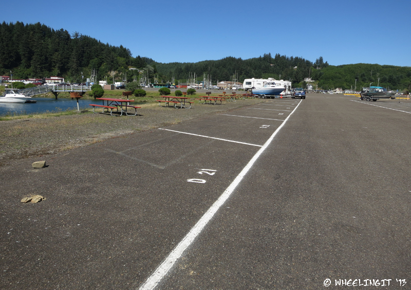 View to right of our RV in D section. Lots of empty sites.