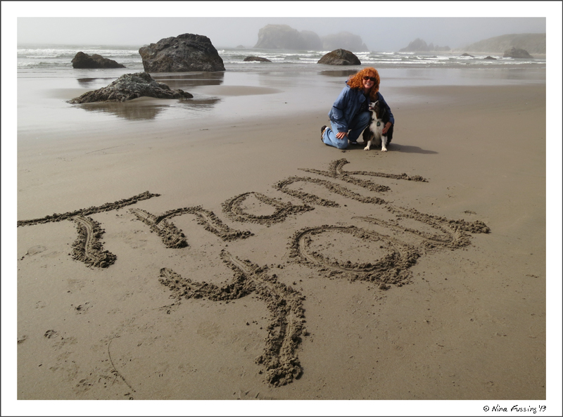 My buddy Linda, her hubby and pooch Mattie came to visit last month.