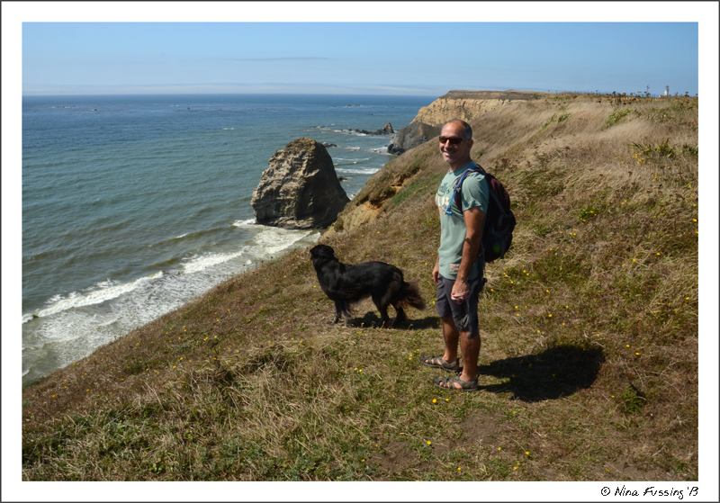 There's no place quite like it. Posing on the cliffs at Cape Blanco State Park