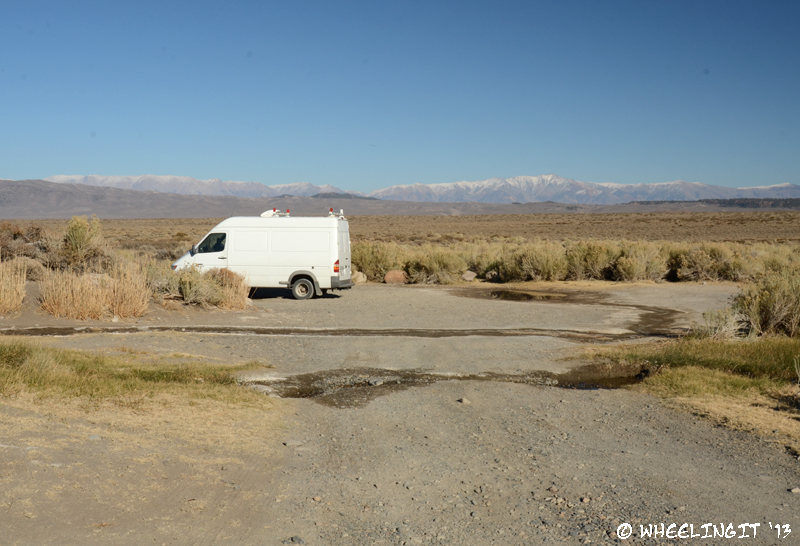 View of a smaller site off Whitmore Tubs Road. The road here was rough, but the site is right next to a hot spring.