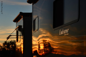 Last rays on "the beast"
