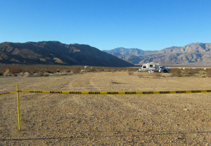 Using caution tape to block off your site is not really appropriate. Photo Credit: Aluminarium