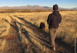 Hiking at our new boondocking site