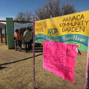 Winter farmers market in the mini town of Arivaca, AZ
