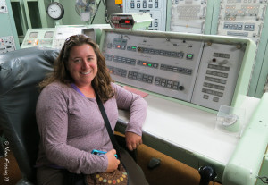 Amanda looking far too happy at the launch controls :)