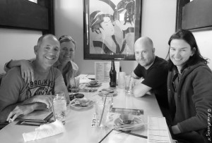 Out for dinner w/ Leigh & Brian